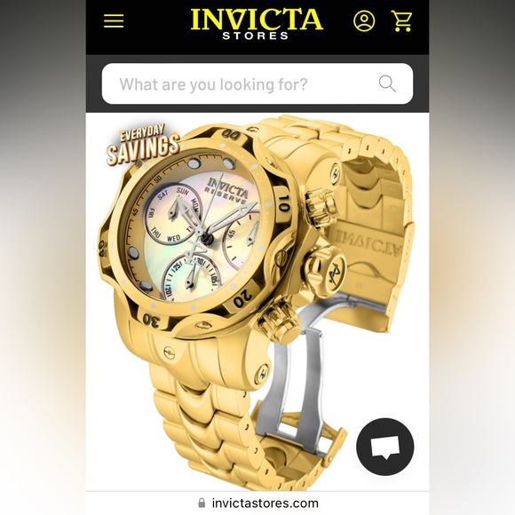 Invicta Reserve Venom Women's Watch w/ Metal, Mother of Pearl & Oyster Dial - Picture 5 of 8